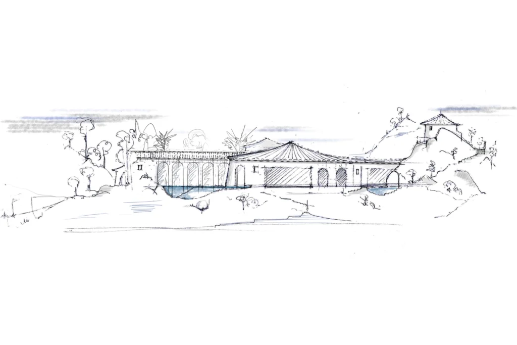 studio scetti disegno progetto villa costa smeralda